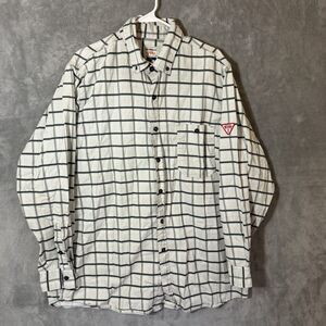 Ticomela FR Shirt Mens XL Multicolor Plaid Long Sleeve Flame Resistant Work